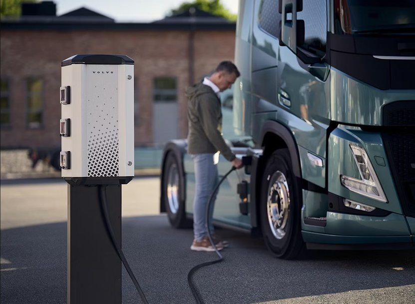 Volvo Launches New Service for Charging of Electric Trucks